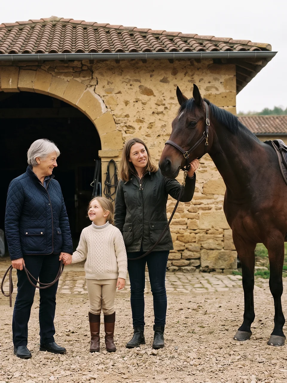 L'équipe, Les Poneys de la Combe, centre équestre à Saint-Montan